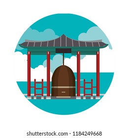 Asian temple building