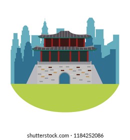 Asian temple building