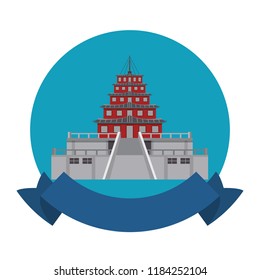 Asian temple building