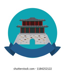 Asian temple building