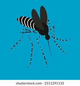 Asian tiger mosquito vector, bloodsucker