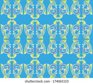 Asian tradition art pattern - Illustration