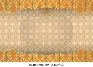 Asian traditional art Design Vector, Thai traditional design, thai background