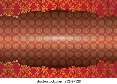 Asian traditional art Design Vector, Thai traditional design, thai background