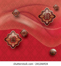 Asian traditional art Design Vector, Thai traditional design, thai background