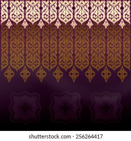 Asian traditional art Design Vector, Thai traditional design, thai background 