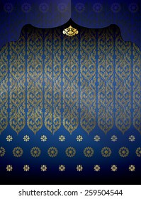 Asian traditional art Design Vector, Thai traditional design, thai background.
