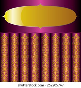 Asian traditional art Design Vector, Thai traditional design, Thai background.