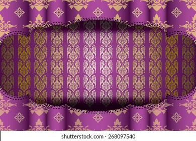 Asian traditional art Design Vector, Thai traditional design, thai background