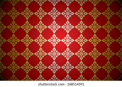 Asian traditional art Design Vector, Thai traditional design, thai background.
