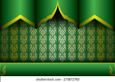 Asian traditional art Design Vector, Thai traditional design, Thai background.