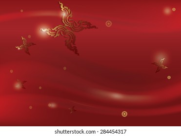 Asian traditional art Design Vector, Thai traditional design, thai background

