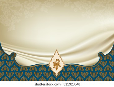 Asian traditional art Design Vector, Thai traditional design, thai background