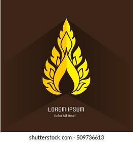 Asian traditional art Design Vector, Thai traditional ( Lai Thai )
