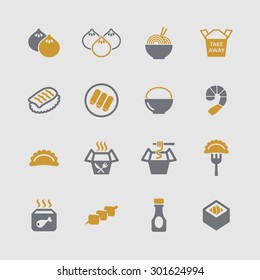 Asian Traditional Food Icons