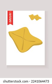 asian traditional food menu presentation concept. famous chinese japanese korean food cuisine. Top view, copy space.