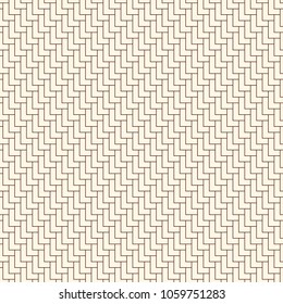 Asian traditional ornament with repeated scallops. Triangular scales motif. Seamless surface pattern with polygons. L shape blocks wallpaper. Repeated geometric figures oriental abstract background.