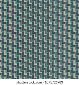 Asian traditional ornament with repeated scallops. Triangular scales motif. Seamless surface pattern with polygons. L shape blocks wallpaper. Repeated geometric figures oriental abstract background.