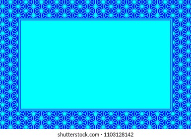 Asian traditional pattern, picture frame, photo frame, copy space, title space, message space