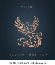 Asian traditional phoenix pattern ancient Chinese phoenix