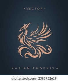 Asian traditional phoenix pattern ancient Chinese phoenix