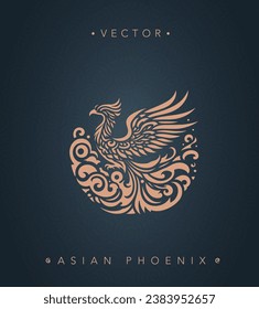 Asian traditional phoenix pattern ancient Chinese phoenix