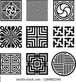 Asian traditional symbol vector image