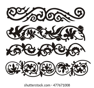 Asian traditional symbol vector image, Decorative Floral image
