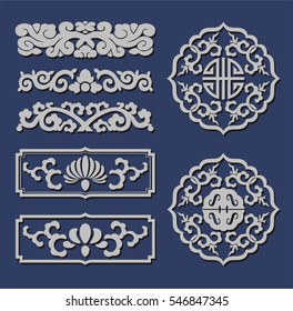 Asian traditional symbol vector image, Decorative Floral image