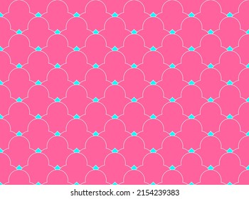 Asian traditional wave seamless patterns. semi circle patterns. fish skin texture. Background vector illustration