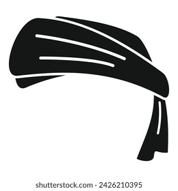 Asian turban icon simple vector. Culture east covering. Scarf headgear