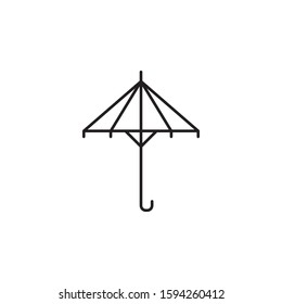 Asian umbrella icon. Simple thin line, outline vector of Chinese icons for UI and UX, website or mobile application