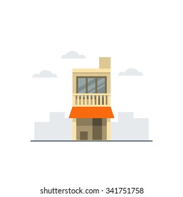 Asian urban house