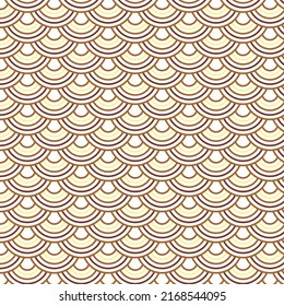 Asian wave pattern. Seamless background Vector illustration