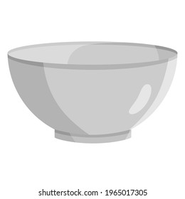 Asian white bowl design vector illustration