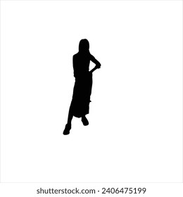 Asian woman holding a handbag on her hips