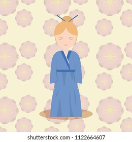 Asian woman icon