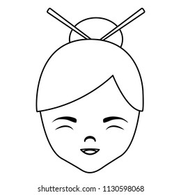 Asian woman icon