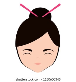 Asian woman icon