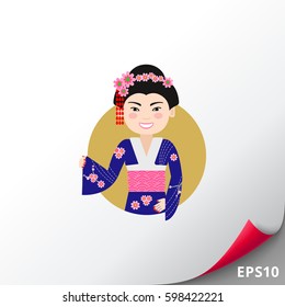 Asian woman in traditional costume