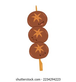 Asian Yakitori Skewer with shiitake mushrooms, for asian fast food and take out restaurants