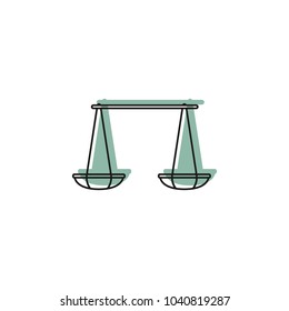 Asian yoke icon. Doodle illustration of Asian yoke vector icon for web and advertising