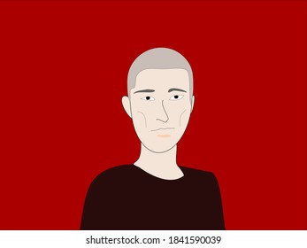 Asian Young Man Avatar Cartoon In Pop Art Hip Hop Style