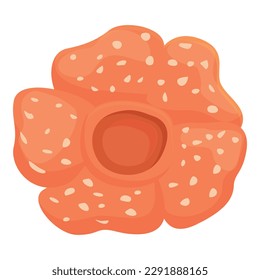 Asiatic flower icon cartoon vector. Tropical jungle. Asian park
