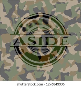 Aside written on a camo texture