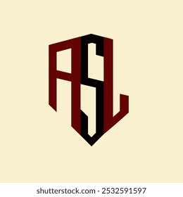 Logotipo de letra criativa minimalista ASJ. ASJ vetor único iniciais alfabeto letra logotipo design
