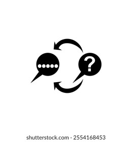 Ask to Answer icon. Survey, Review and Feedback icon vector.