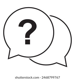 ask communication icon vector design. communication icon vector design