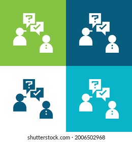 Vier-Farben-Minimal-Icon-Set anfordern