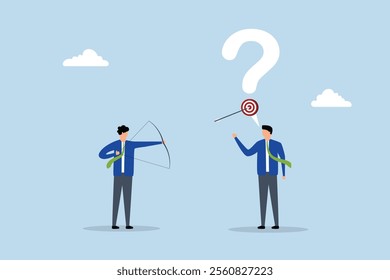 Ask good question, inquisitive entrepreneur posing insightful queries aimed at others for responses. 